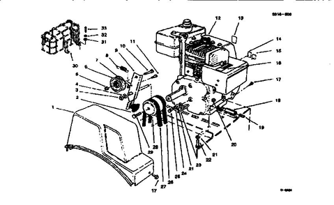 Part Location Diagram of 14-7959 Lawn Boy Auger Clutch (Incl. Ref. #2)